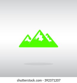 Mountains web icon