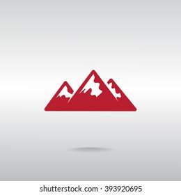 Mountains web icon
