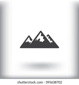 Mountains web icon