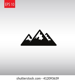Mountains web icon