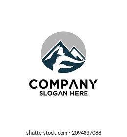 mountains and women's faces into one unique and interesting concept