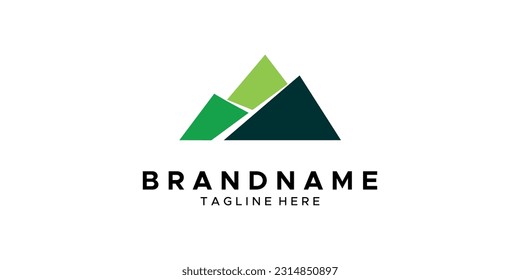 a mountain-themed graphic image, on a white background. base vector graphics.
