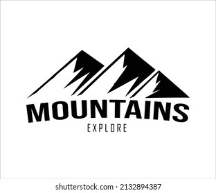 
mountain-themed logo and a logo that is suitable for a nature lover