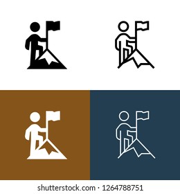 Mountaintop Icon Set