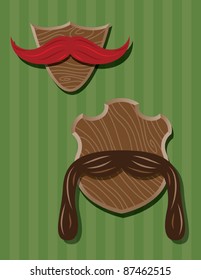 Mounted mustaches