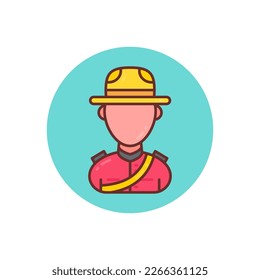 Mounted Police icon in vector. Logotype