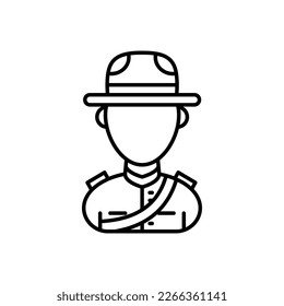 Mounted Police icon in vector. Logotype