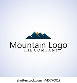 mountian  logo on background