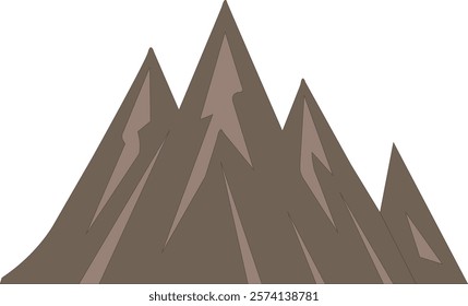 Mountine icon vector white Background .