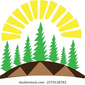 Mountine icon vector white Background .