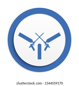 Mounting foam gun symbol. Construction tool equipment logo.