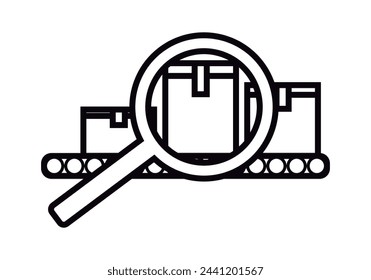 Mounting tape icon with quality control.