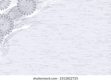 Fondo del patrón japonés de crisantemo de duelo