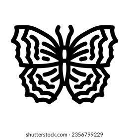 mourning cloak spring line icon vector. mourning cloak spring sign. isolated contour symbol black illustration