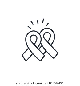 mourning icon. vector.Editable stroke.linear style sign for use web design,logo.Symbol illustration.