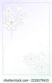 Mourning Japanese pattern lotus background