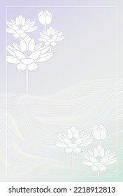 Mourning Japanese pattern lotus background