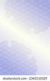 Trauernder japanischer Muster-Postkartenhintergrund