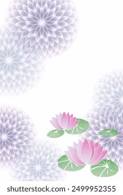 Mourning Japanese Pattern Postcard Background