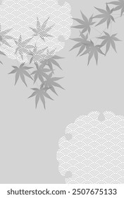 Mourning Japanese Pattern Postcard Background