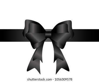 Mourning tape isolated