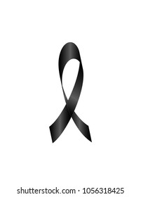 Mourning tape isolated