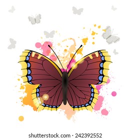 Mourning-cloak butterfly