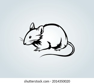 ratón para ilustración abstracta y silueta