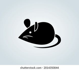 mouse for abstract illustration and silhouette