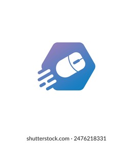 mouse abstract logo modern style