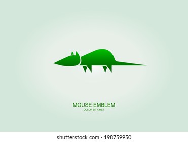Mouse abstract vector template design emblem logo, Pets, Business technology universal idea, Vector illustration Eps 10