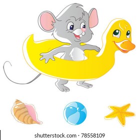  	Mouse and air-duck