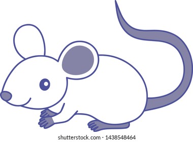 Mouse Animal Character Cute Illustration Vector image