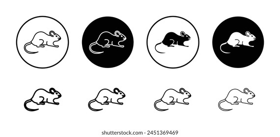 Mouse animal drawing icon. rat mascot symbol