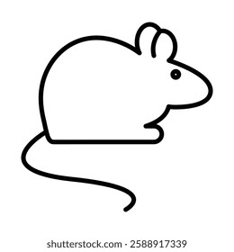 Mouse animal icon Outline vector symbol sign
