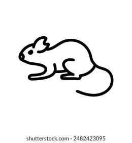 Mouse Animal Icon Set Rodent Illustrations for Wildlife and Nature Projects