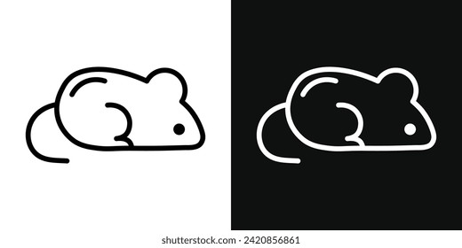Mouse Animal Icon Set. Vector illustration