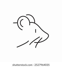 mouse animal icon sign vector