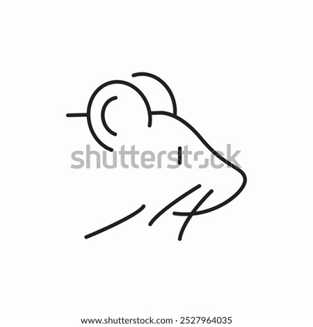 mouse animal icon sign vector