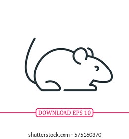 Mouse animal icon vector