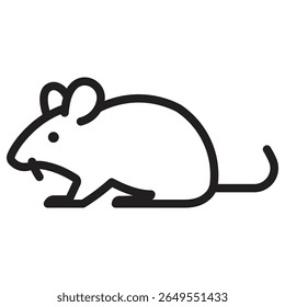 mouse animal icon vector illustration isolated sign