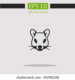 Mouse animal icon vector. logo