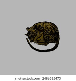 The mouse animal ilustration design, 