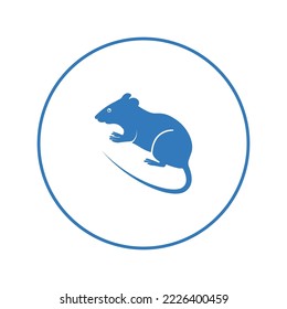 Mouse animal rodent fauna icon | Circle version icon |