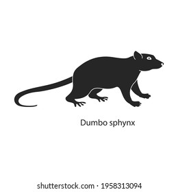 Mouse animal vector black icon. Vector illustration rat on white background. Isolated black illustration icon of mouse and rat.