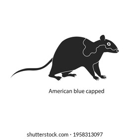 Mouse animal vector black icon. Vector illustration rat on white background. Isolated black illustration icon of mouse and rat.
