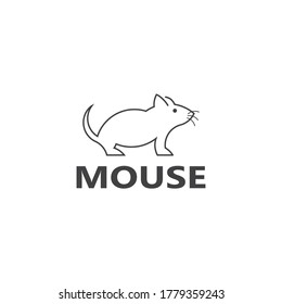 Mouse animal vector.Rat logo icon vector design template