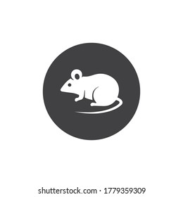 Vector animal del ratón.Plantilla de diseño vectorial del icono del logotipo de rata