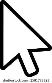 Mouse arrow cursor selecting, clicking, and navigating digital content, symbolizing user interaction and control in a technological environment