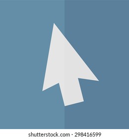 Mouse arrow cursor vector icon. Flat design
